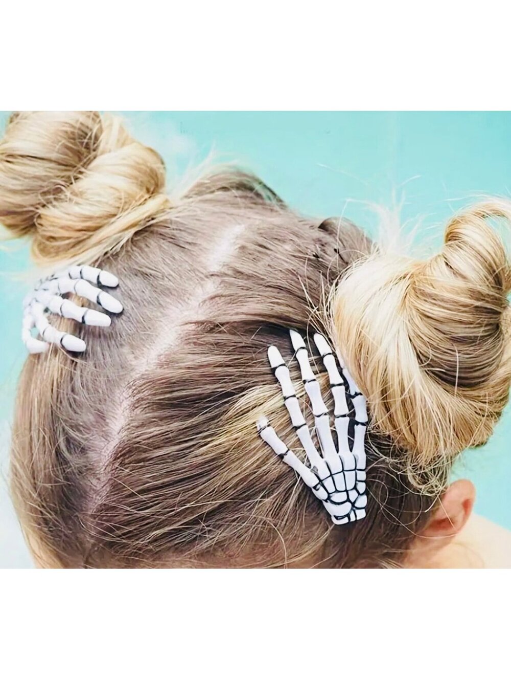 New - *Halloween* - Vintage Skeleton Hand Hair Claw Clips